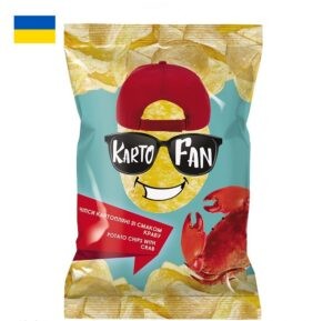 KartoFan potato chips med crab smak 130gr - Ukraina -