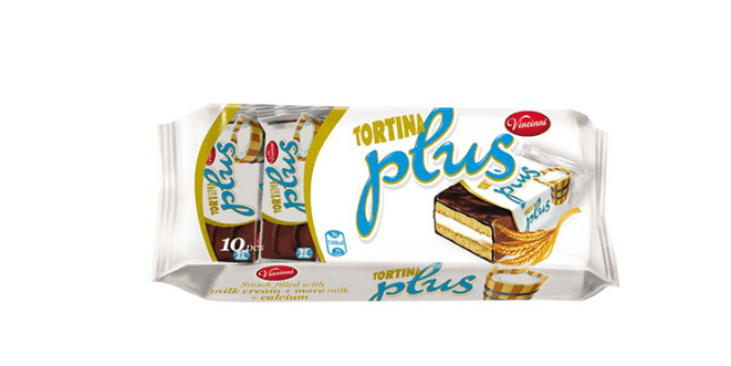 Vincinni Tortina Plus Milk 300gr