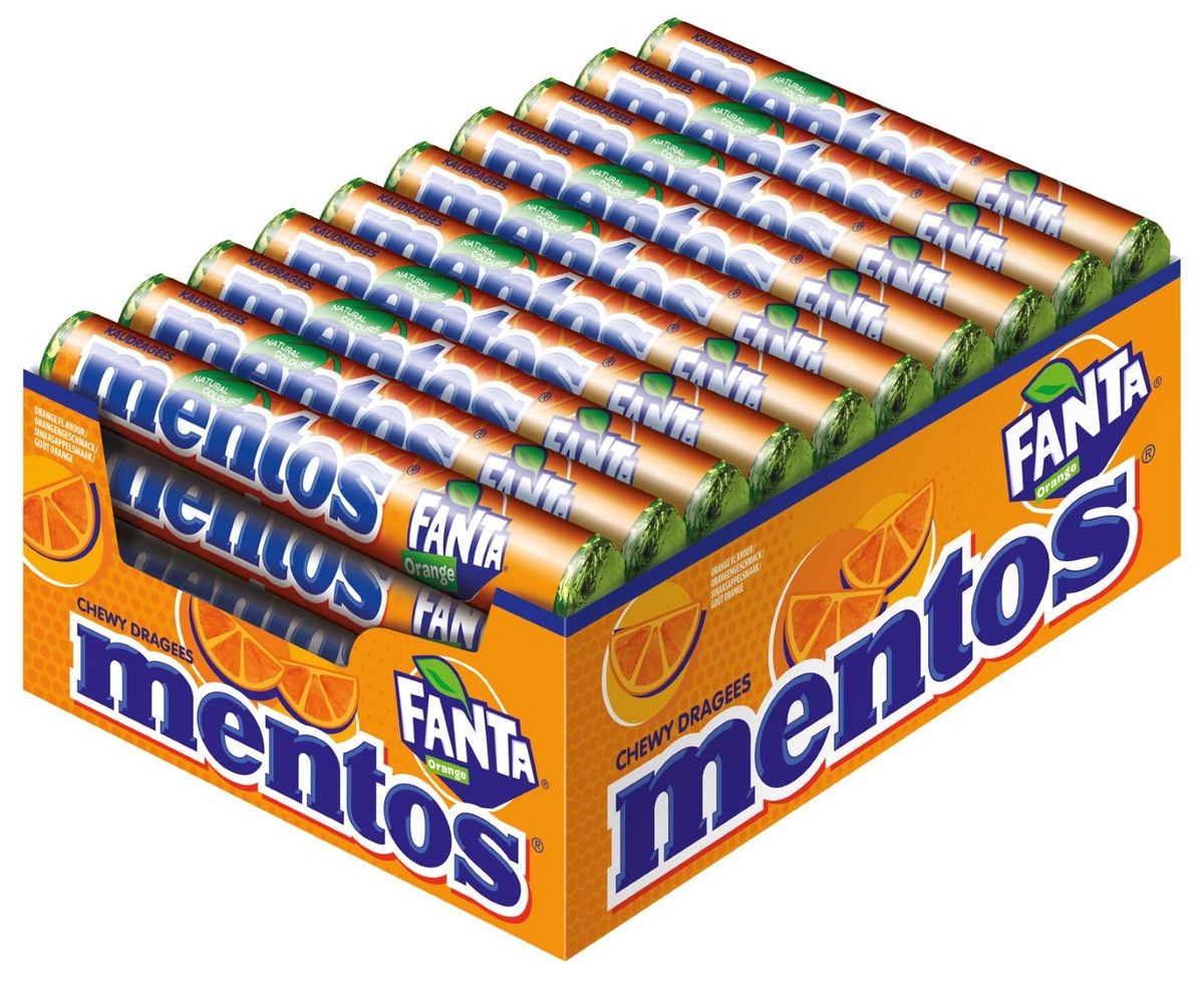 Mentos Rolls Fanta Orange 38g