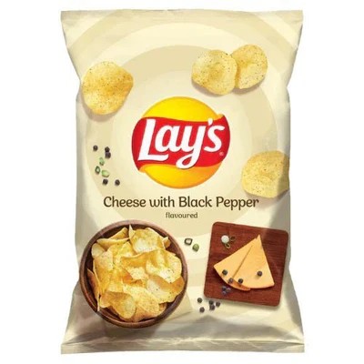  Lays Chips Ost og svart pepper "Ser i czarny pierz" 130 g