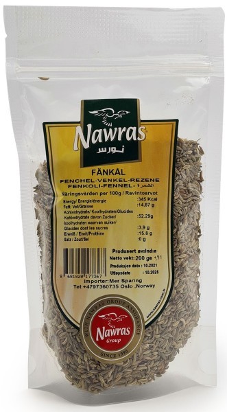 NAWRAS Fennikelfrø 200 g