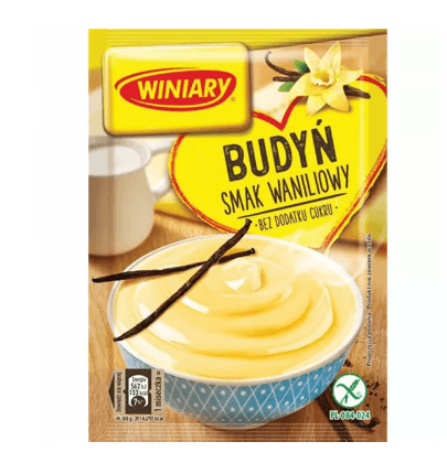 Winiary Budyn med vanilje smak (uten sukker) 35 g