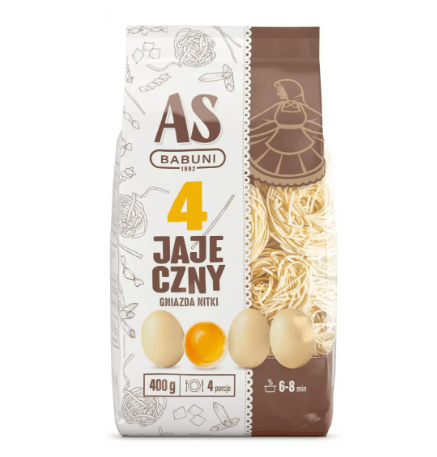 As-Babuni Lubelski Nest-Thread With Turmeric 4 Egg Pasta 400g