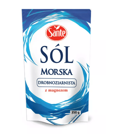 Sante Sol Morska Drobnoziarnista Z Magnezem 350g