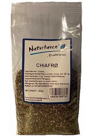 NATUR HAVEN CHIAFRØ SORT 250 GR