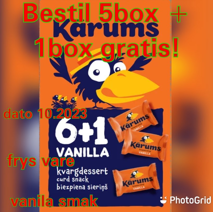 (5+1) KARUMS VANILJE DESSERT MULTIPACK(45GX7)