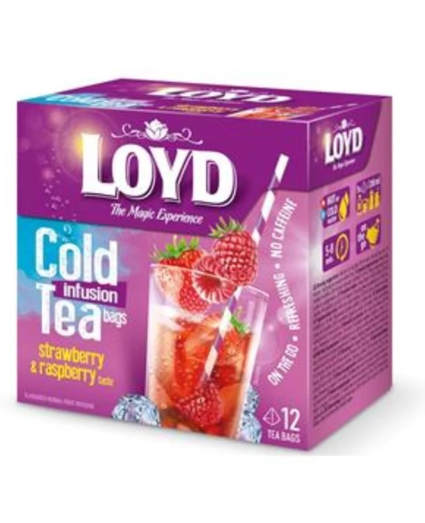 Loyd Tea Exp Cold Strawberry Raspberry 12x2,5g