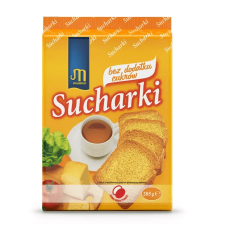 SUCHARKI BEZCUKROWE 225G MAMUT