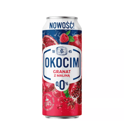 Okocim Carlsberg Radler Granat - Malina Puszka 0% 4*500ml