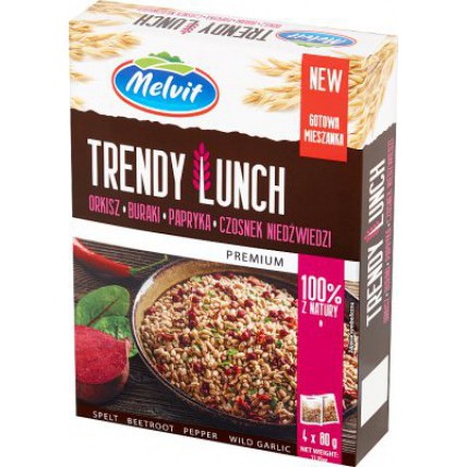 Melvit Trendy Lunch Spelt Rødbeter Papri 6*4*80g stk