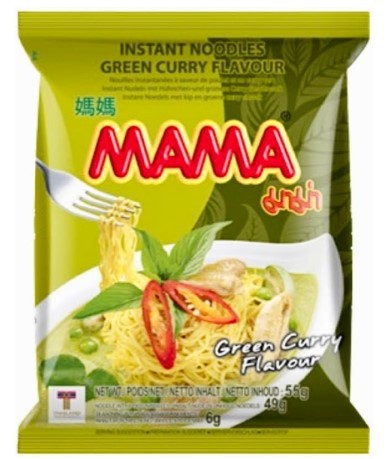 MAMA INSTANT NUDLER GREEN CURRY 55 GR