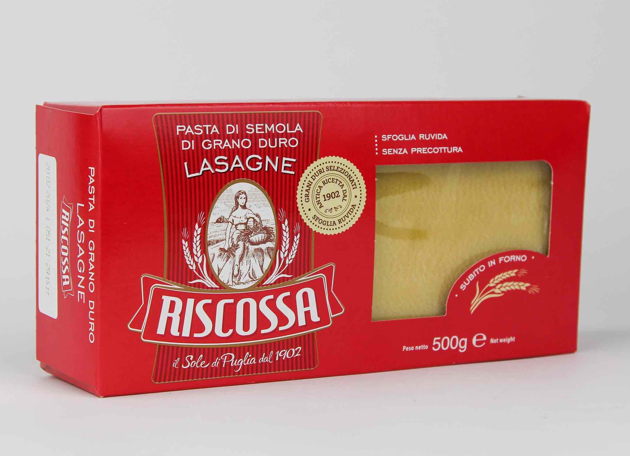 Riscossa Lasagne Pasta 500g