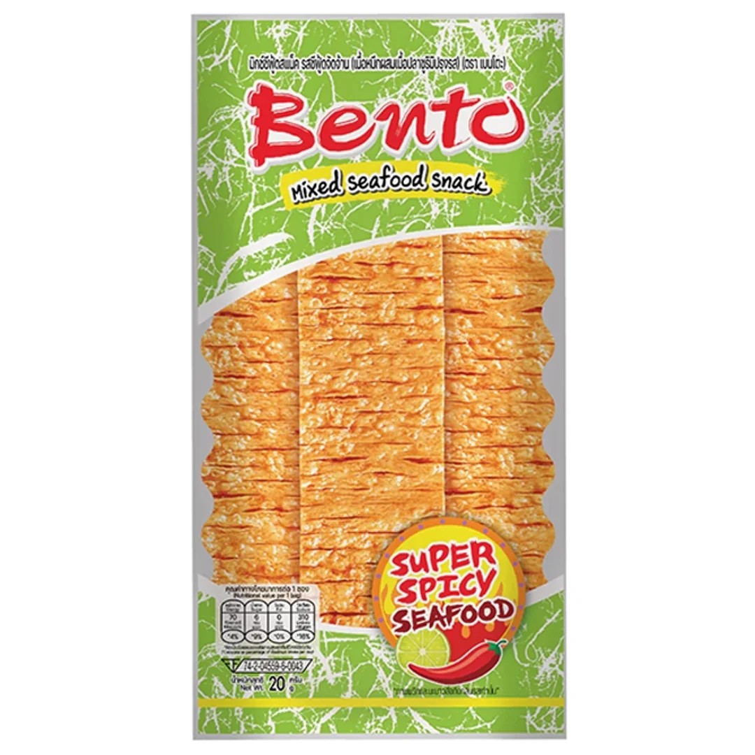 BENTO Seafood snack super spicy seafood 20g