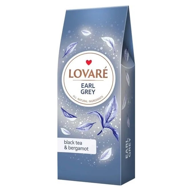 Lovare Te "Earl Grey" svart te med bergamott 80 gr - Ukraina -