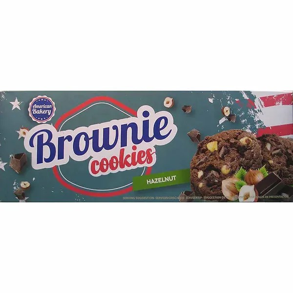 American Bakery Brownie Cookies Hazelnut 96g