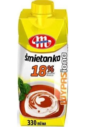 Mlekovita Fløte 18 pros 330ml -Polen -