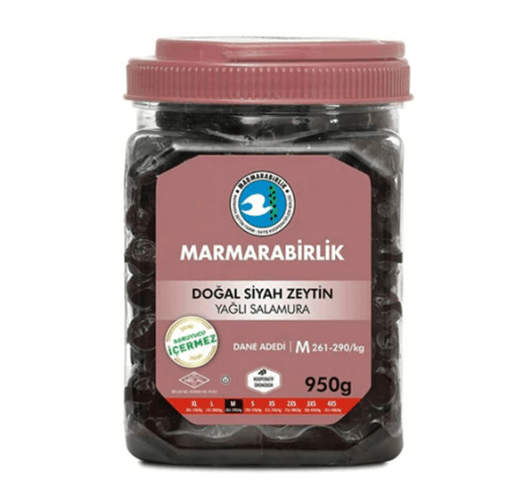 Marmarabirlik Svarte Oliven Pet Super M 950gr