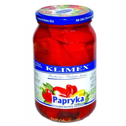 Klimex Paprika Konserwowe 870g stk