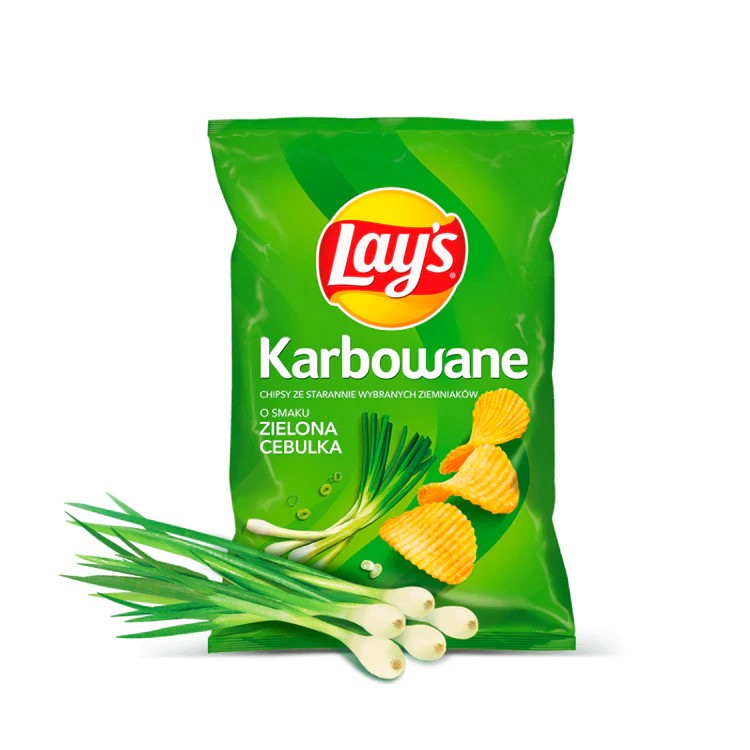 Lays Chipsy Green Onion 140G