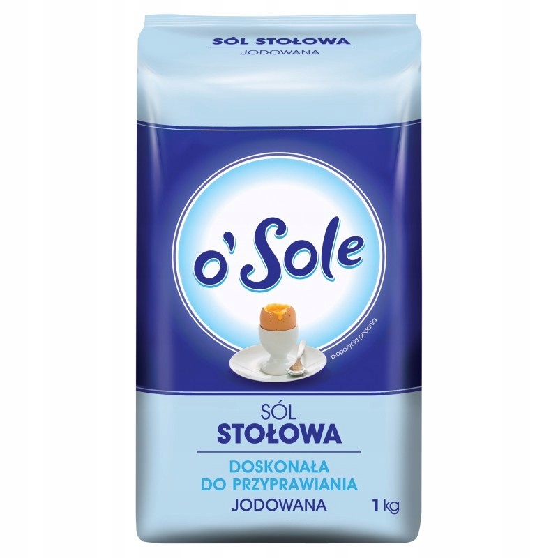 Cenos salt Osole "Warzona jodowana" 1 kg - Polen -