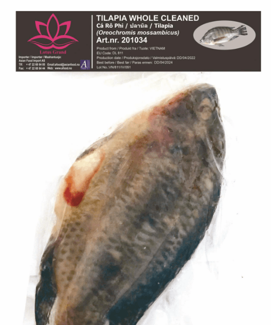 LOTUS Tilapia whole cleaned 1kg