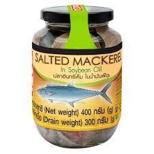 BDMP Salt mackerel in soy bean oil 400g