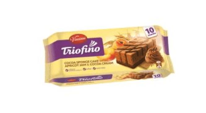 Vincinni Triofino Cake Bars Cocoa & Apricot 300gr