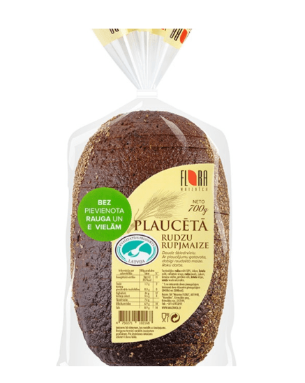 Håndlaget rugbrød Plauceta Flora 700g