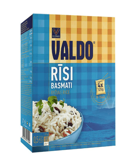 Basmati ris Valdo Boil in Bag 4x125g