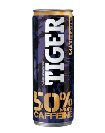 Tiger Energy Drink Max 50% More Caffeine 25oöl