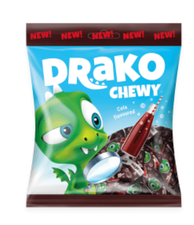 Tyggegodteri med kola smak DRAKO 110g