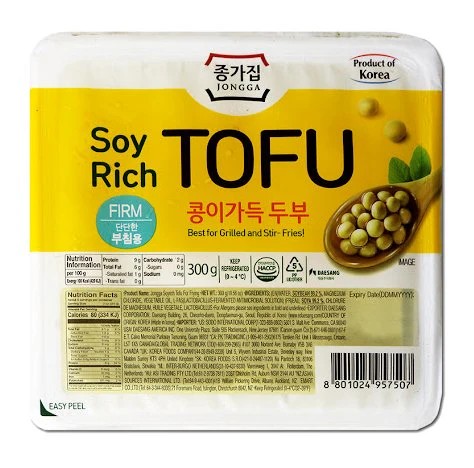 JONGGA Soy rich tofu for frying - Firm 300g