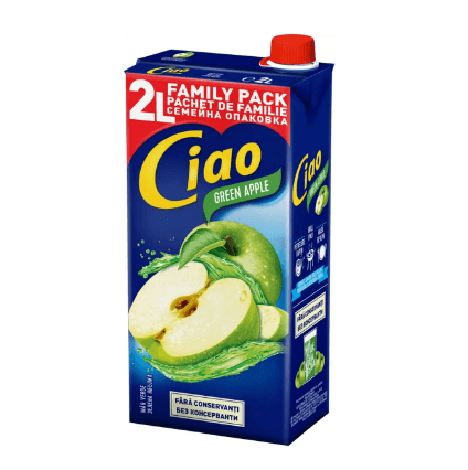 Ciao Napo Karton Zielone Jablko - Green Apple Maspex 2L