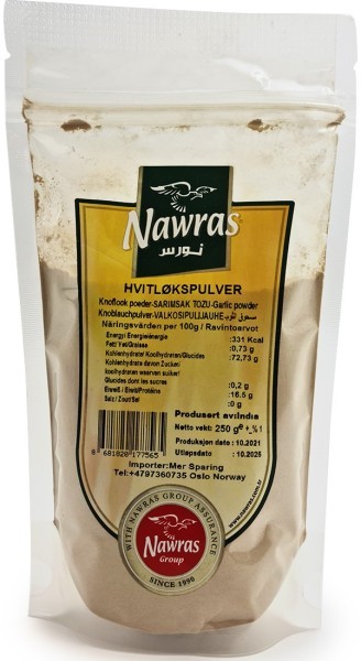 NAWRAS Hvitløk Pulver 250 g