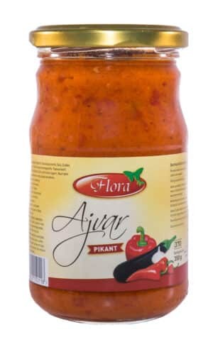 Flora Ajvar sterk "Pikant" 370 ml