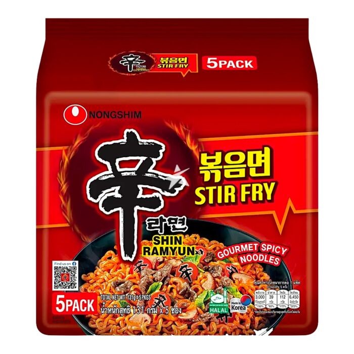 NONGSHIM Instant Shin ramyun stir fry 5 * 131 g