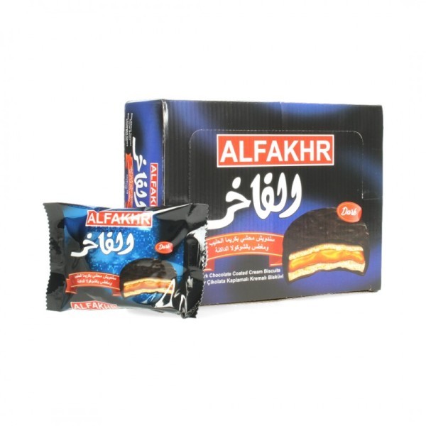 alFakhr Sandwich Dark Chocolate 12 Stk