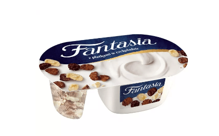 Danone Fantasia Yoghurt With Chocolate Flakes 102g