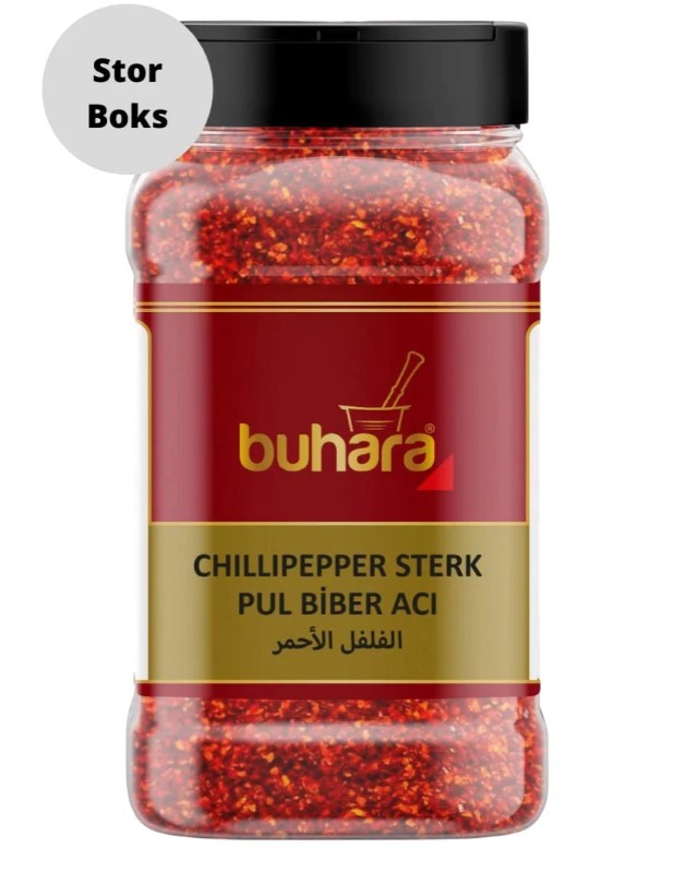 Buhara Chillipepper Søt 500g (Stor Boks)