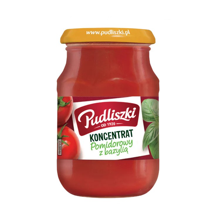 Pudliszki Tomato Paste Basilikum 200G