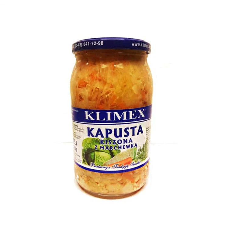 Klimex Kapusta Kiszona With Carrot 840g