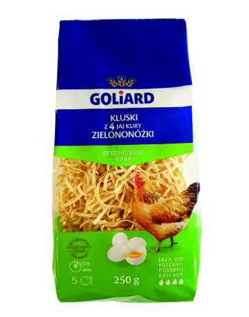 Goliard Makaron Z Jaj Kury Zielononozki Kluski 250g - Polen -