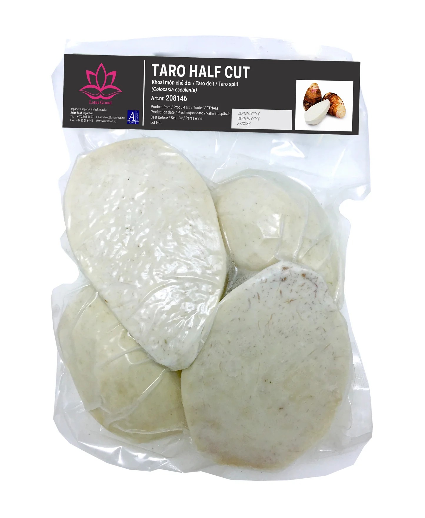 LOTUS Taro half cut frozen 1kg