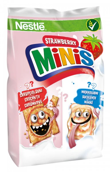 Nestle Frokostblanding "Strawberry minis" 250 g