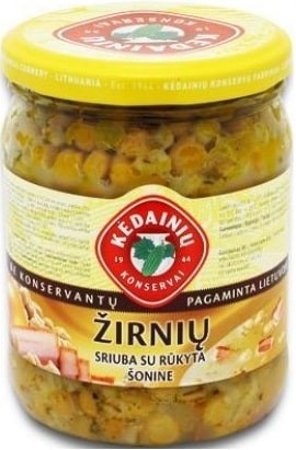 Kedainiu Ertesuppe med røkt bacon "Zirniu" 480g  - Litauen -