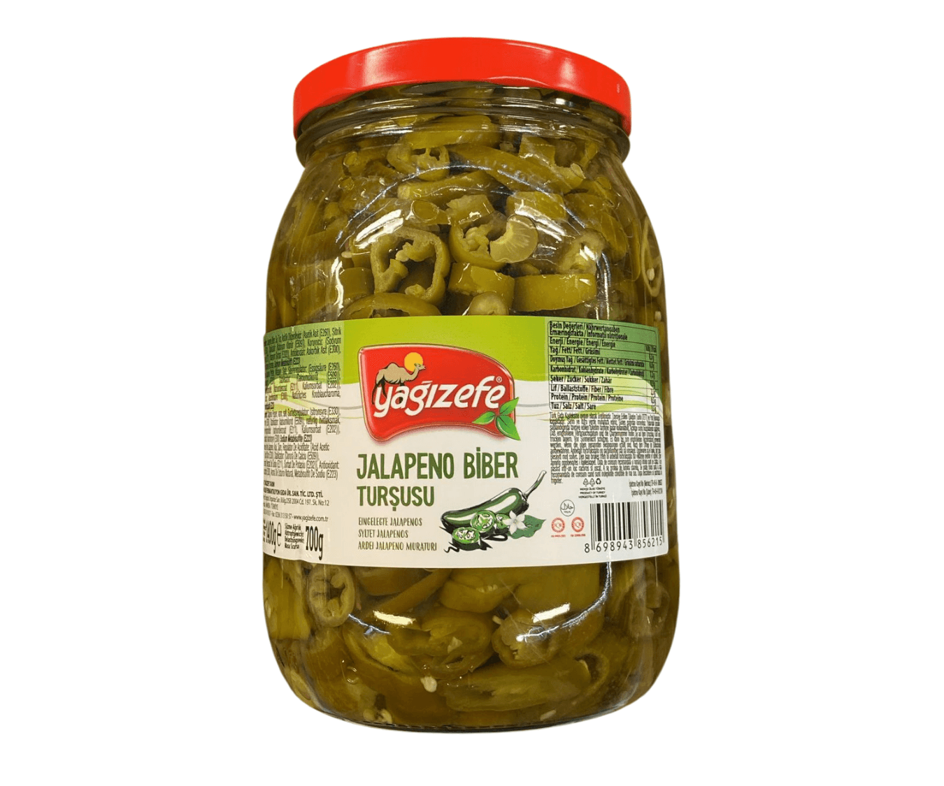 Yagızefe Jalapeno Peppersylte 1400g