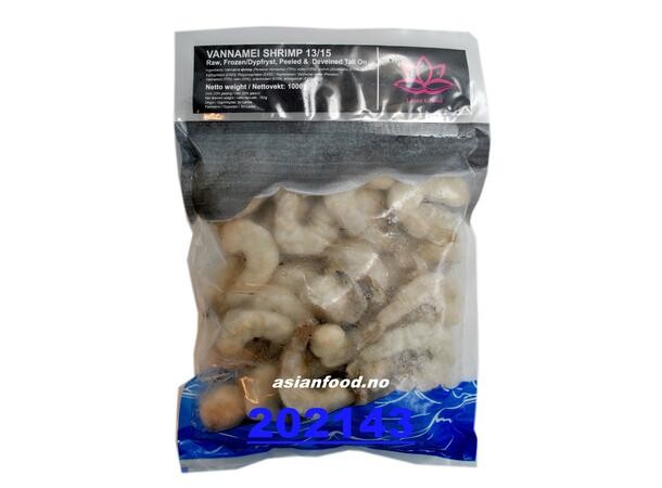 VANNAMEI Peeled Shrimp with tail 13/15 1kg