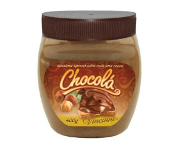 Vincinni Hazelnut Spread Chocola in Jar 400gr