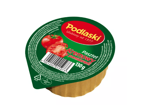 PASZTET PODLASKI KREMOWY Z POMIDORAMI 130G DROSED