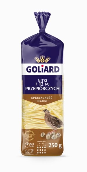 Goliard Egg Pasta med vaktelegg "Nitki z 12 jaj przepiorczych" 250 g - Polen -